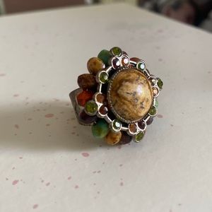 Costume Jewelry Ring - Adjustable. Neutral colors